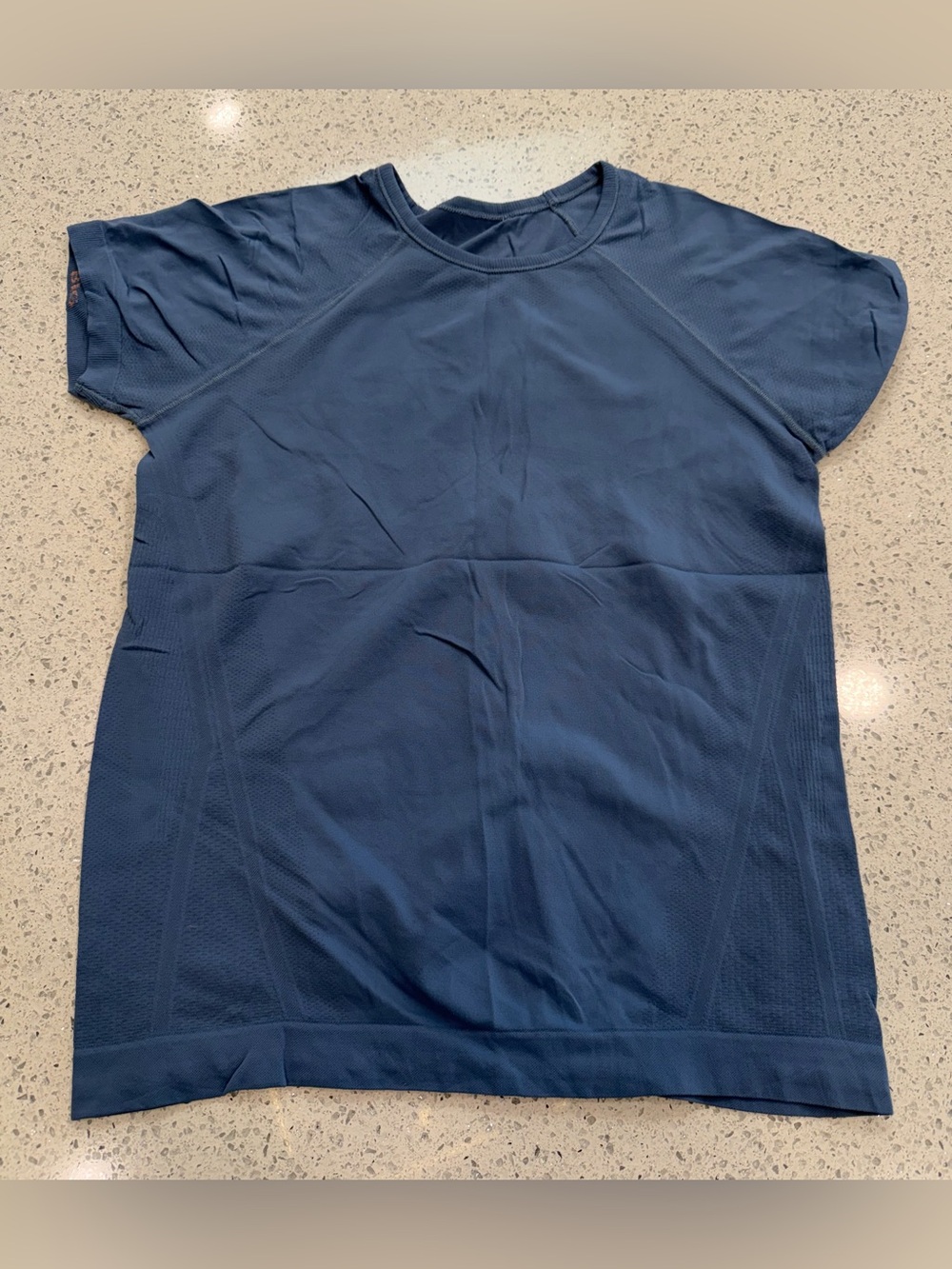 Girl's Blue Performance Crew Neck Shirt